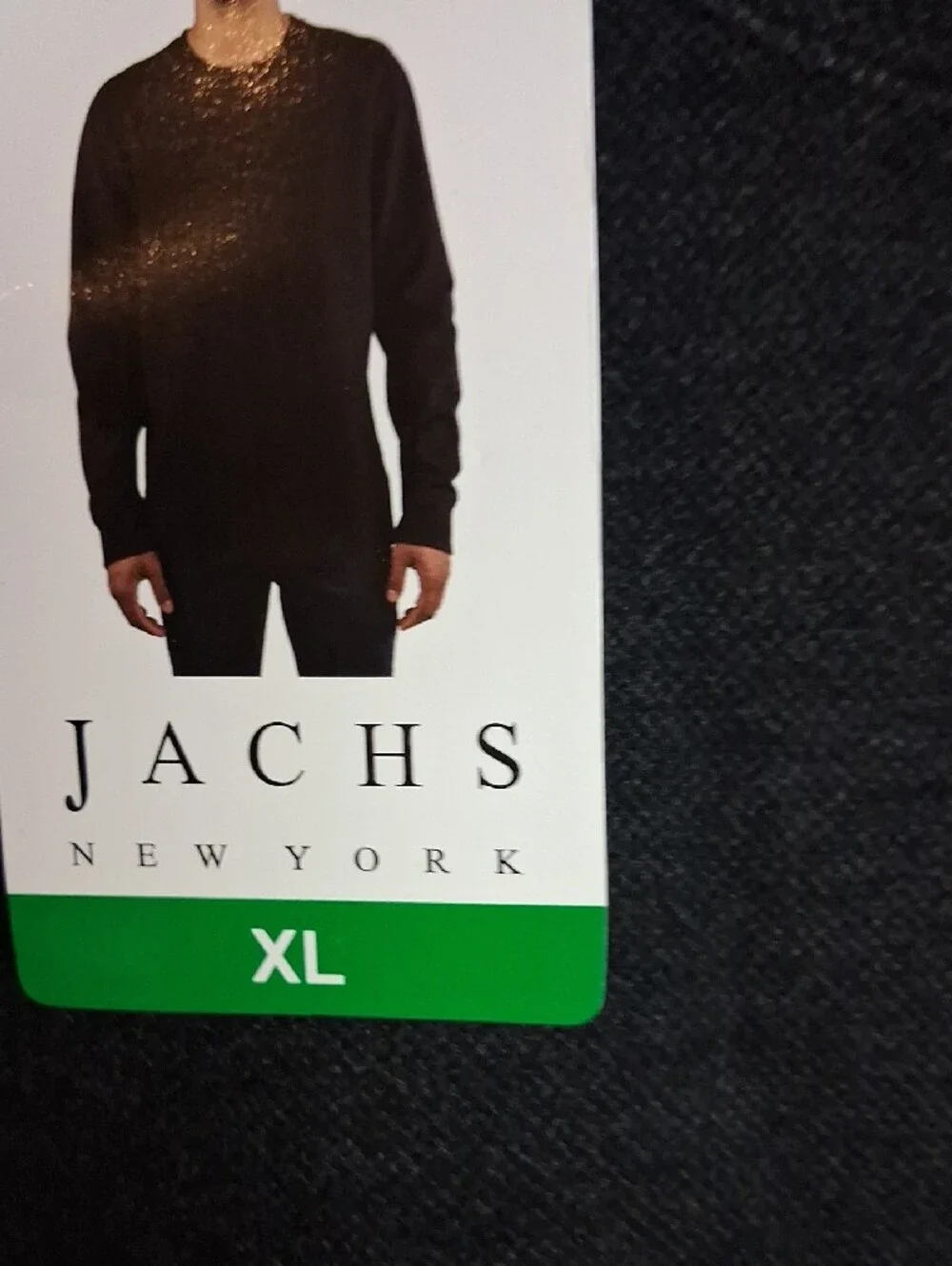 Jachs Men's Charcoal Gray Crewneck Sweater